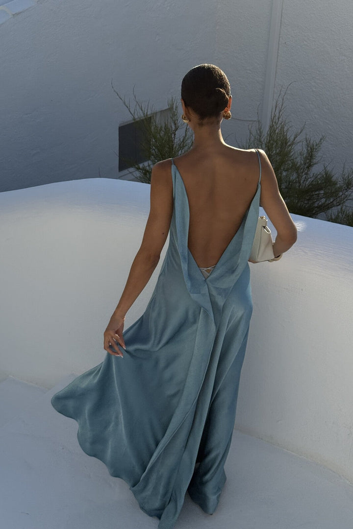 Seraphine - Draped V-Back Gown