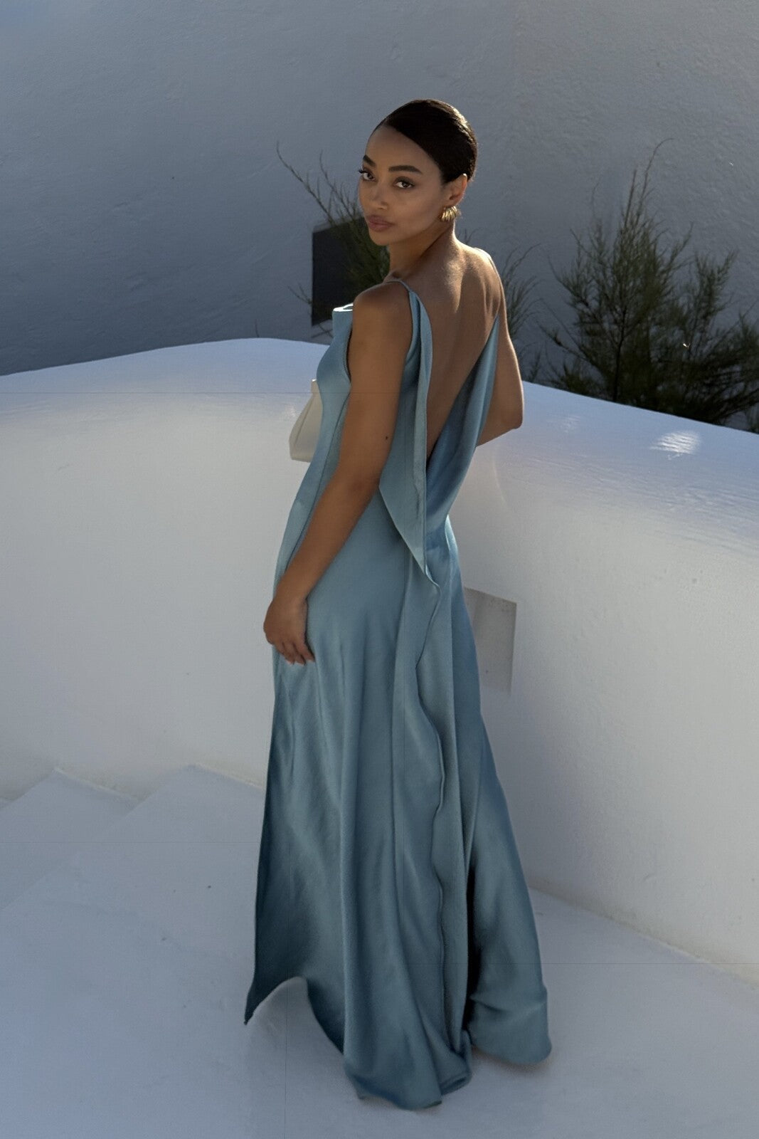 Seraphine - Draped V-Back Gown