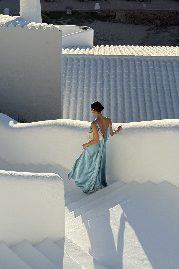 Seraphine - Draped V-Back Gown