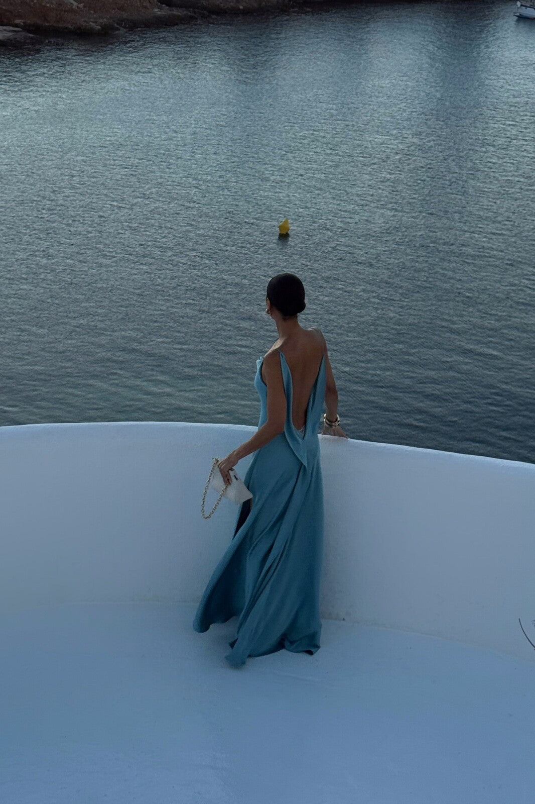 Seraphine - Draped V-Back Gown