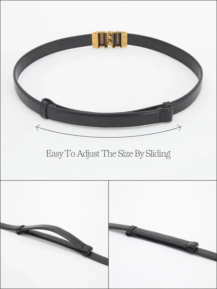 Vintage Design Faux Leather Belt