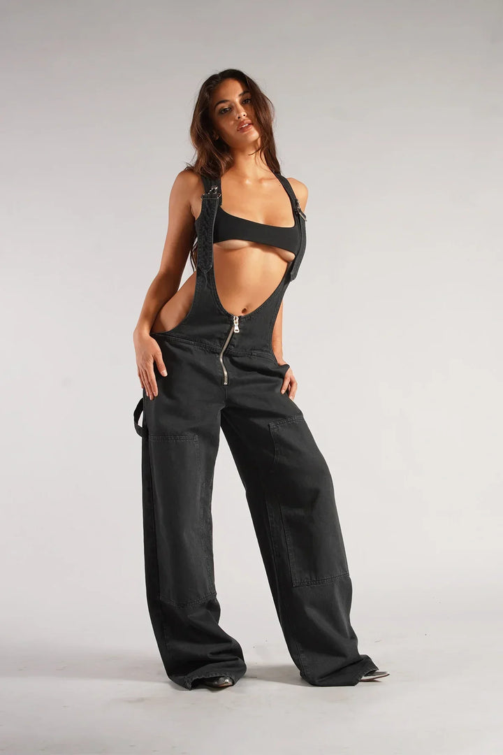 Low Voltage Wide-Leg Overalls
