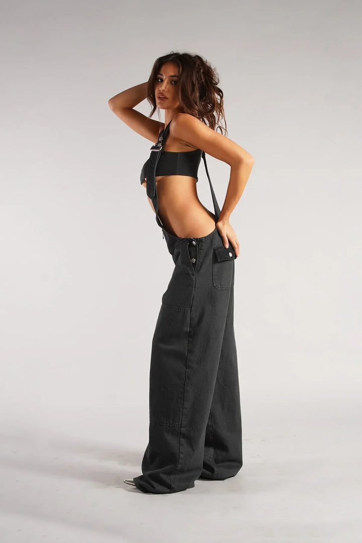 Low Voltage Wide-Leg Overalls