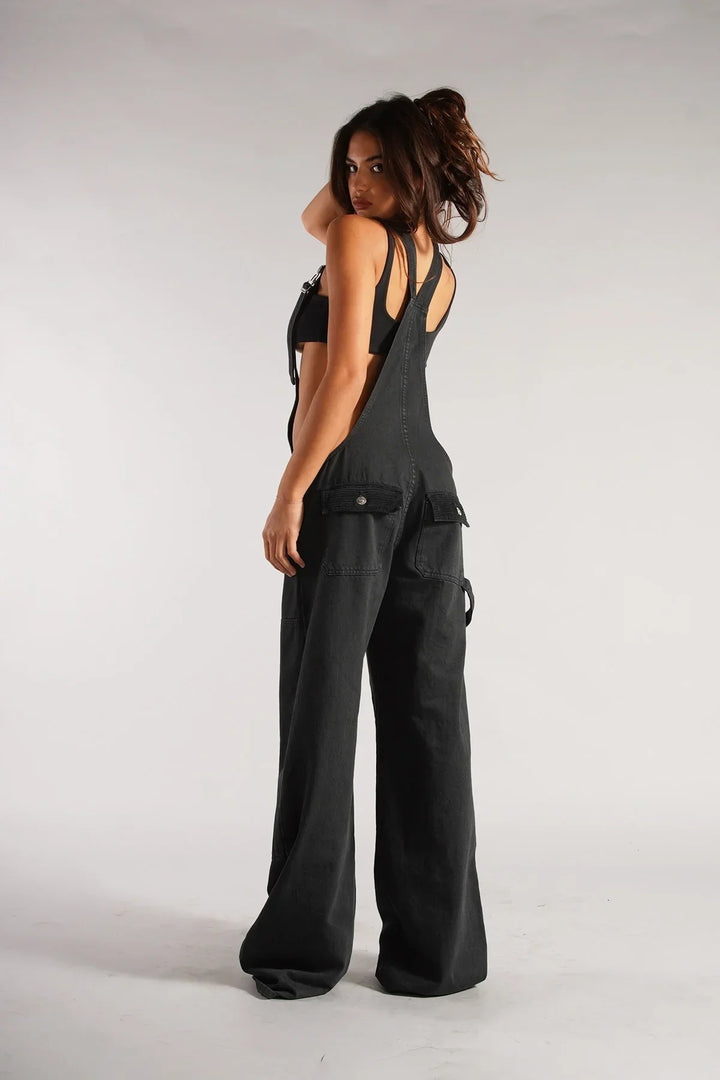 Low Voltage Wide-Leg Overalls