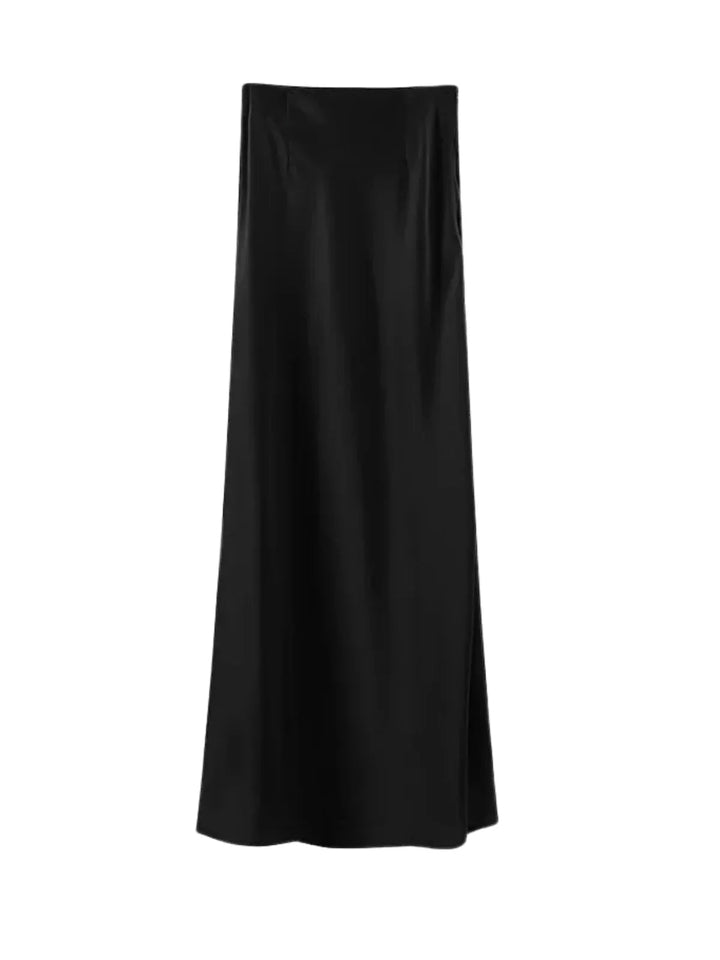 Utility Satin Maxi Skirt