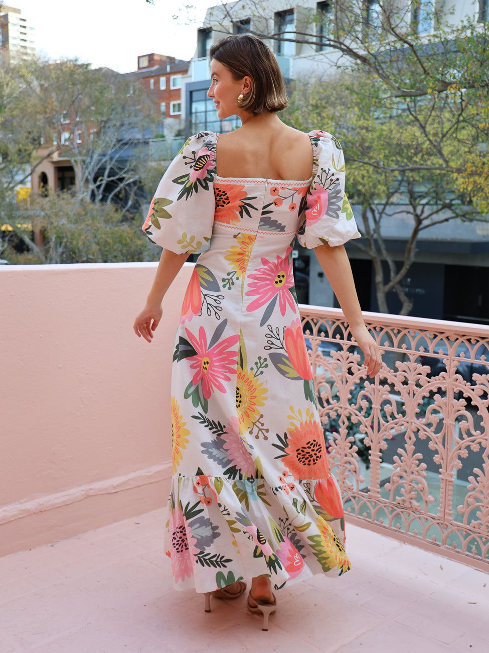 Delilah - Puff Sleeve Maxi Dress
