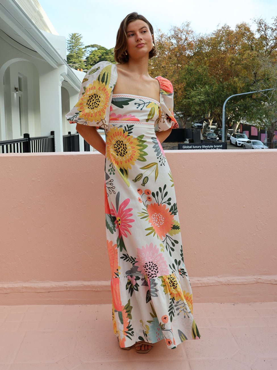 Delilah - Puff Sleeve Maxi Dress