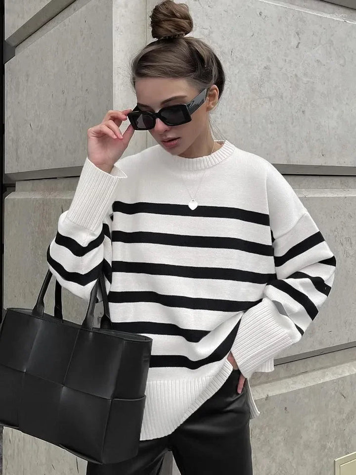 Always Elegant Parisian Stripe Sweater