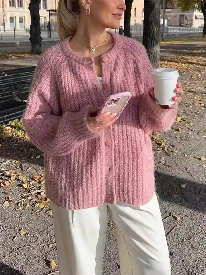 Amara Soft Knit Button Cardigan