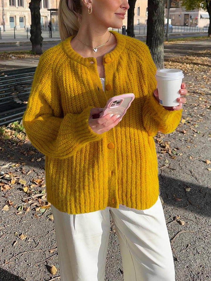 Amara Soft Knit Button Cardigan