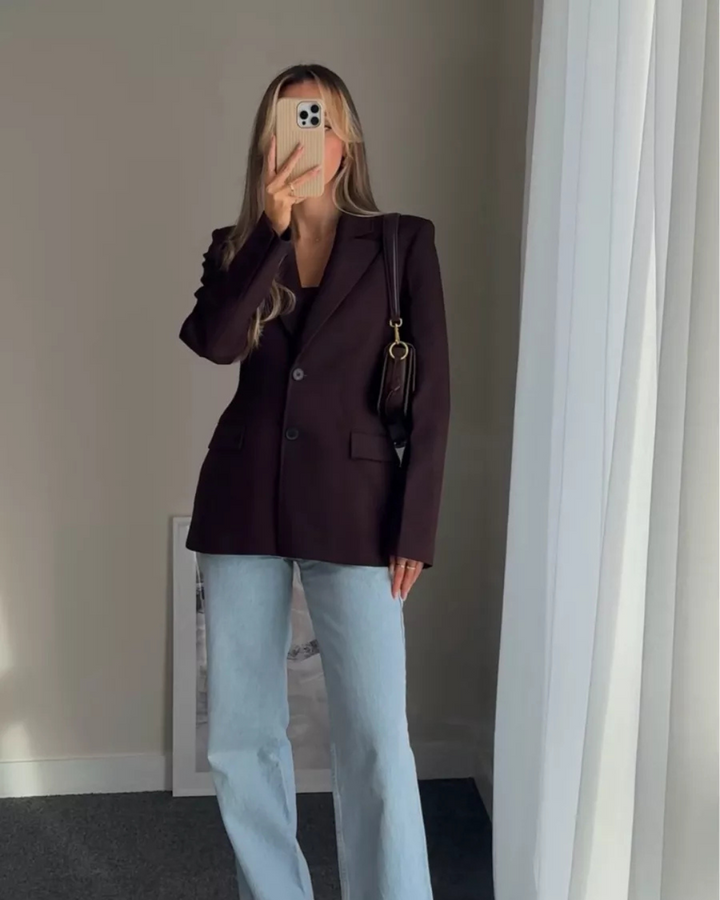 Valencia Cinched Waist Tailored Blazer