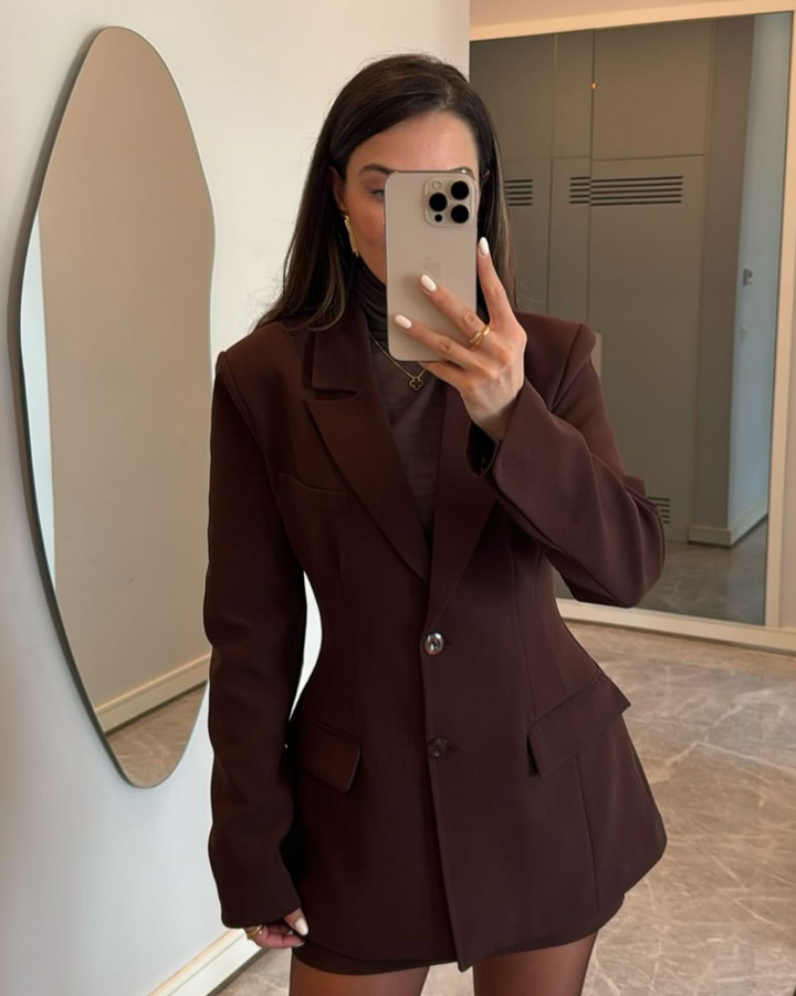 Valencia Cinched Waist Tailored Blazer