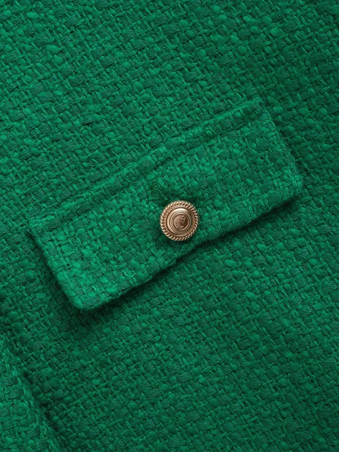 Classic Style Elegant Green Cardigan