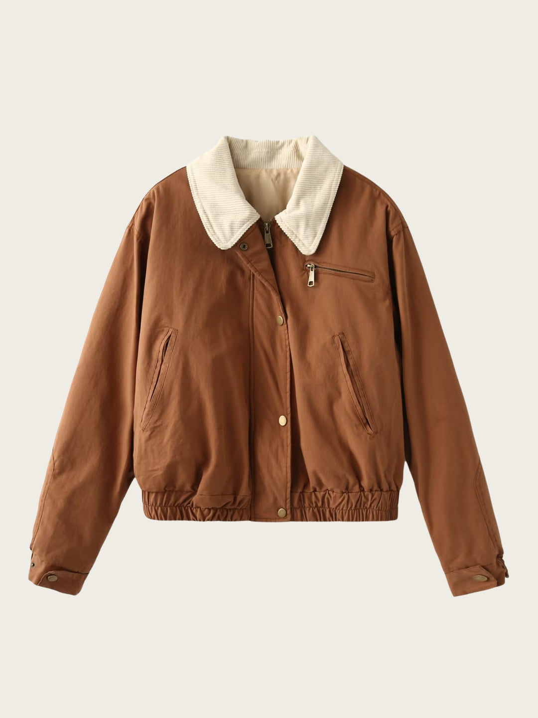 Calden Cord Collar Bomber