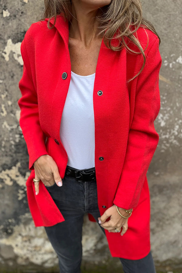 Slate Haven Hooded Button Coat