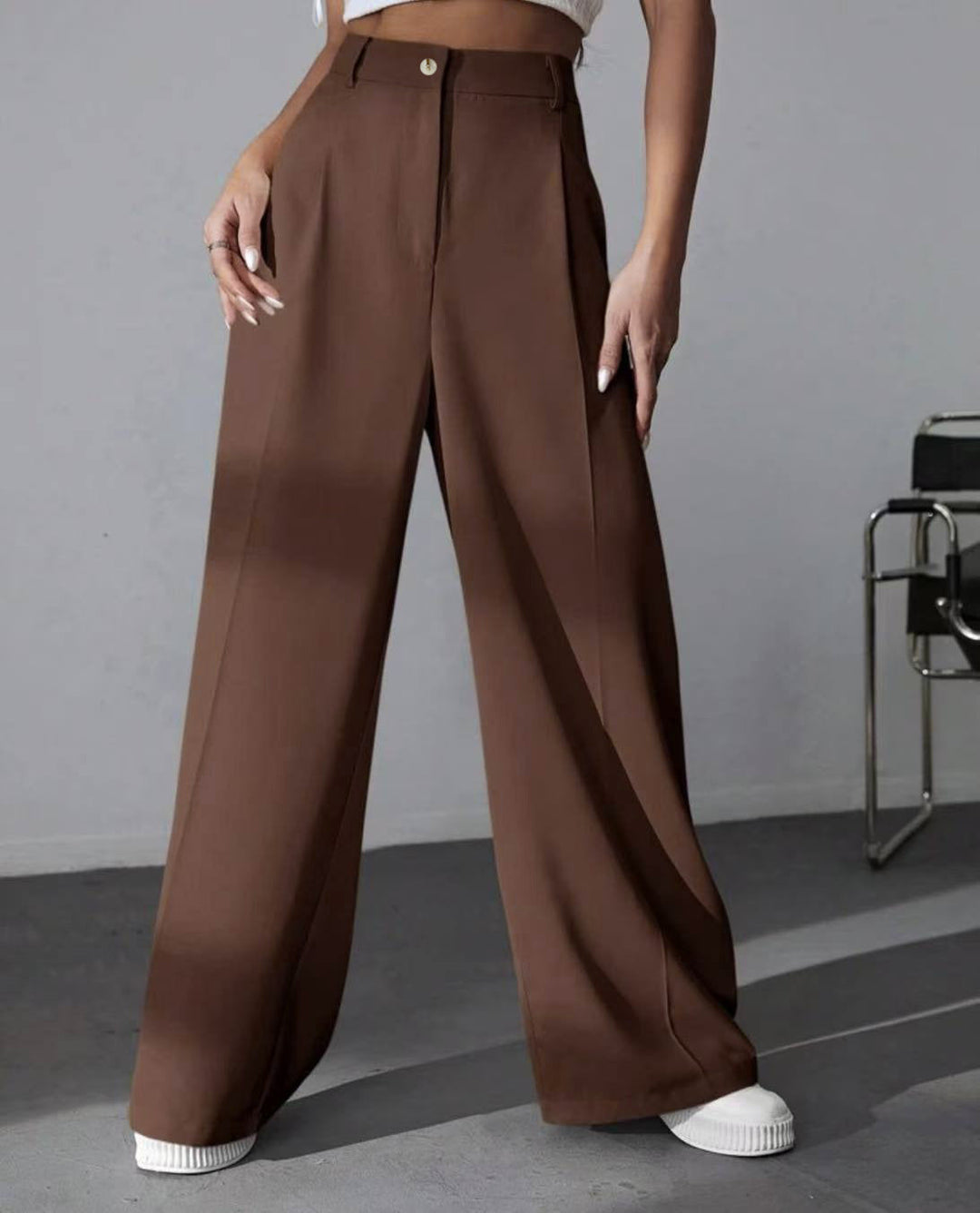 Arden Flow Tailored Wide-Leg Pants