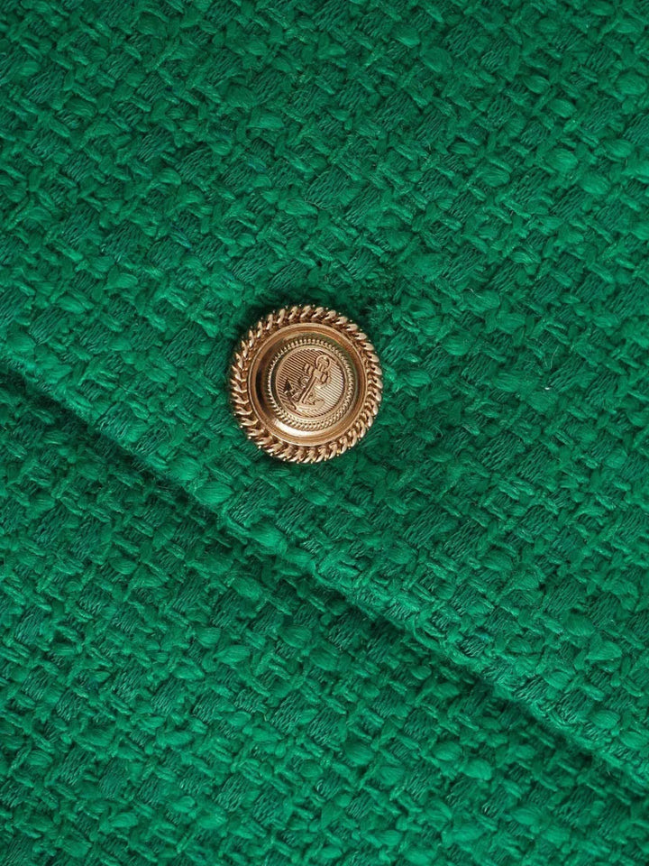 Classic Style Elegant Green Cardigan