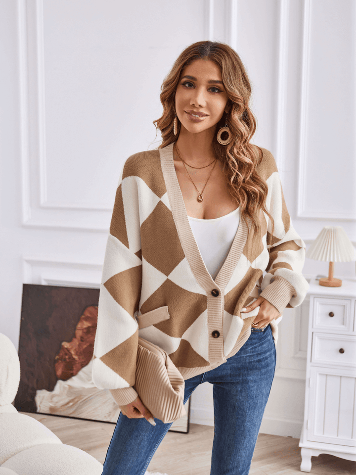 Monaco Mirage Checkered Cardigan