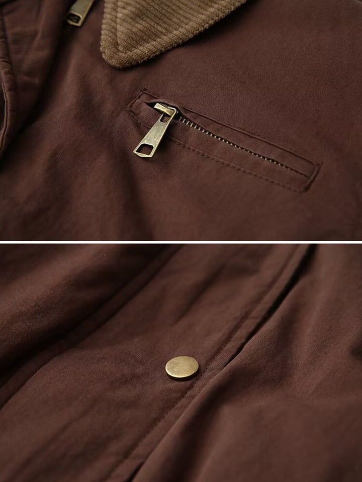 Calden Cord Collar Bomber