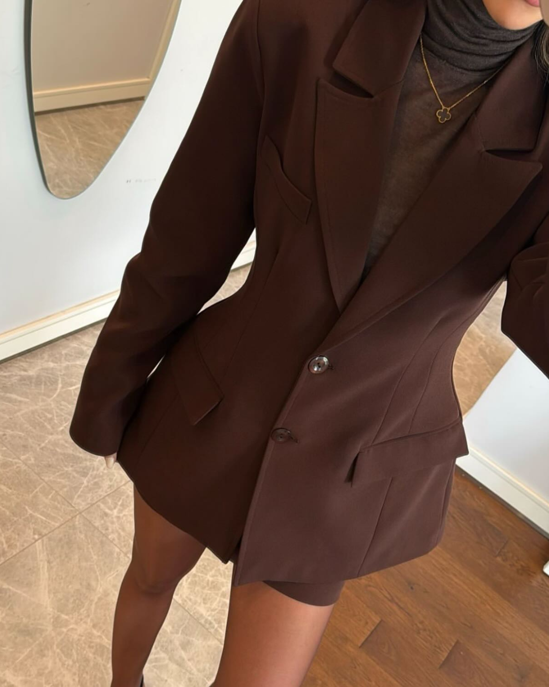 Valencia Cinched Waist Tailored Blazer