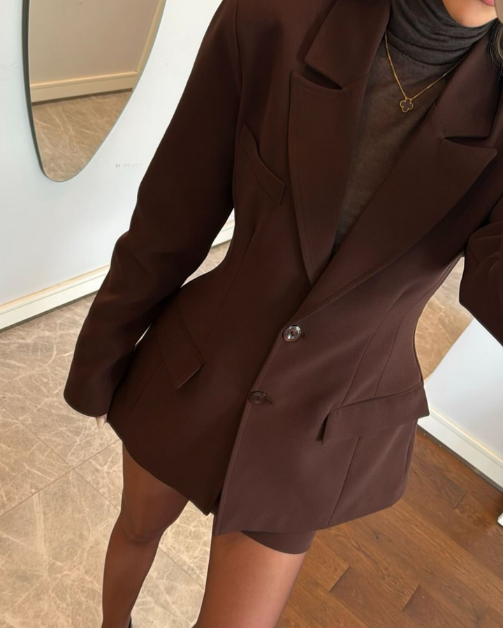 Valencia Cinched Waist Tailored Blazer