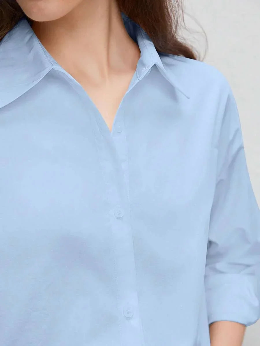 Button-up Shirt For Effortless Office Wear