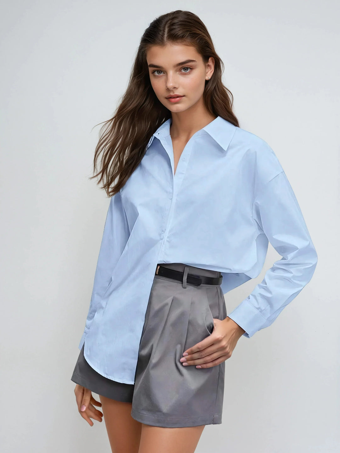 Button-up Shirt For Effortless Office Wear