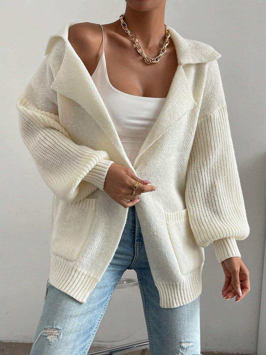 Lounge Luxe Pocket Knit Cardigan