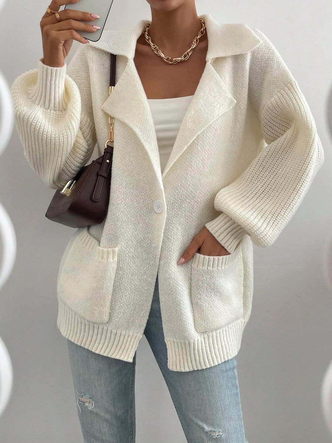 Lounge Luxe Pocket Knit Cardigan