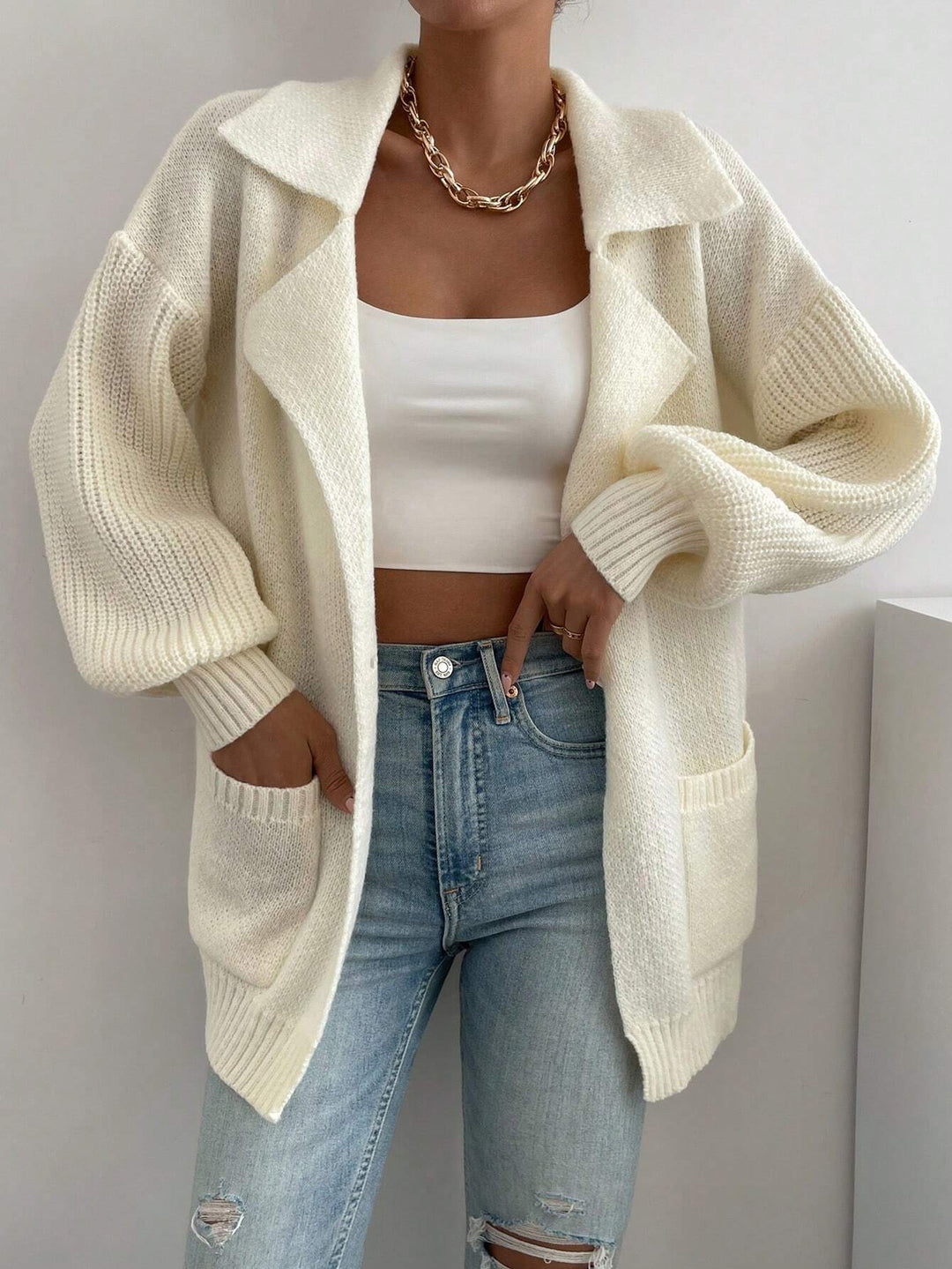Lounge Luxe Pocket Knit Cardigan