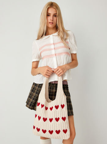 Sweetheart Woven Tote