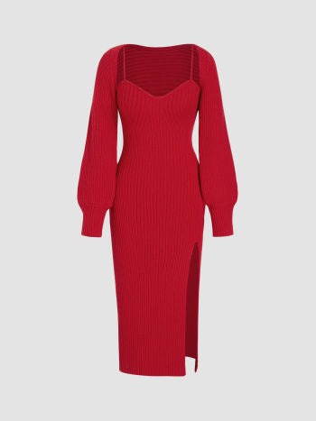 Scarlet Elegance Knit Set