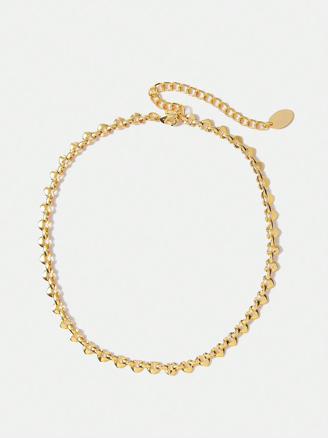 18K Gold Plated Minimalist Heart Necklace Timeless Everyday