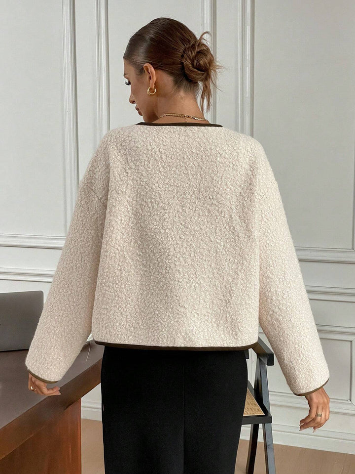 Café Society Contrast Bow Jacket