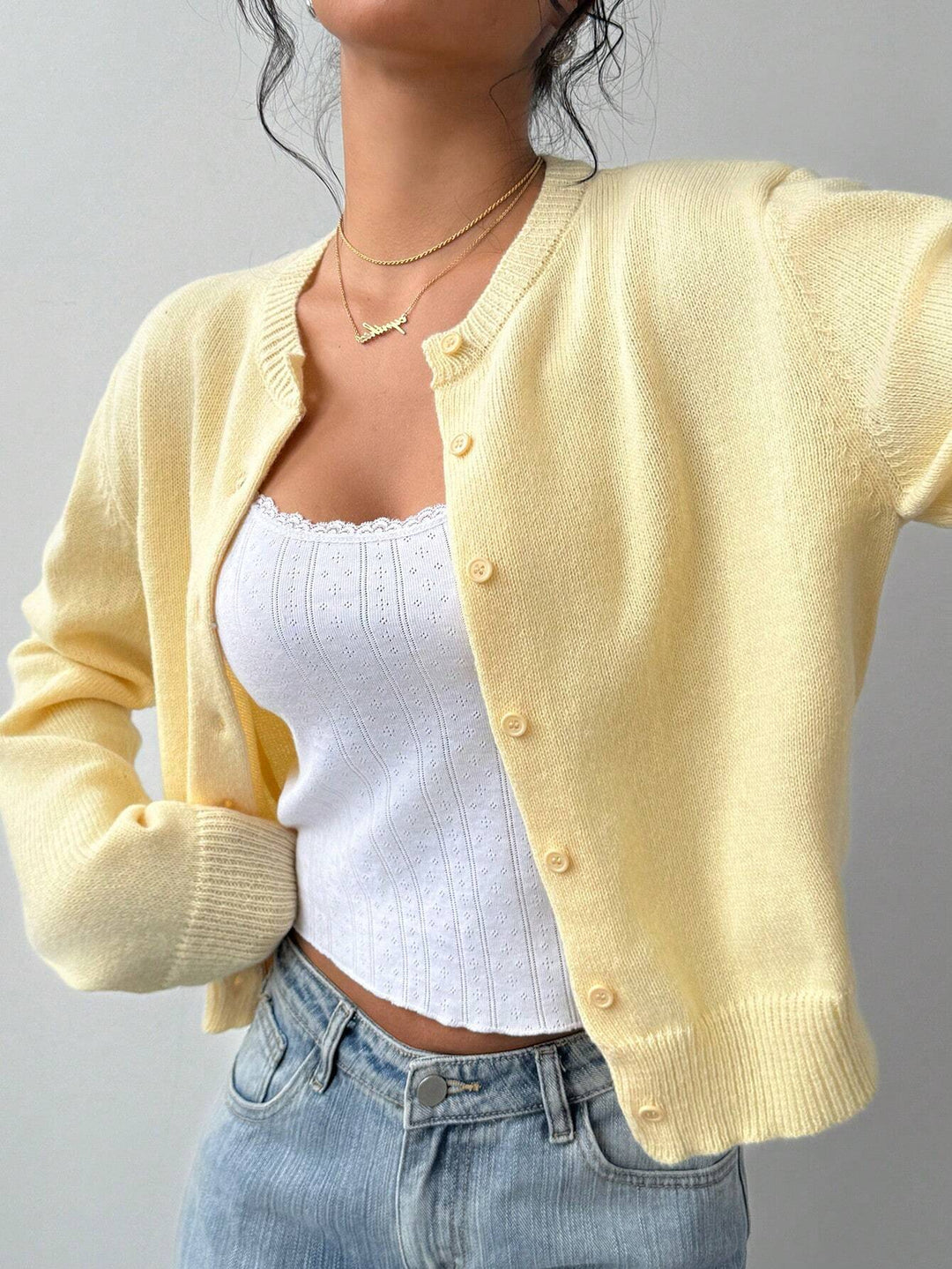 Cloud Soft Button-Up Knit Cardigan