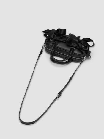 Bow Detail Faux Leather Handbag & Shoulder Bag