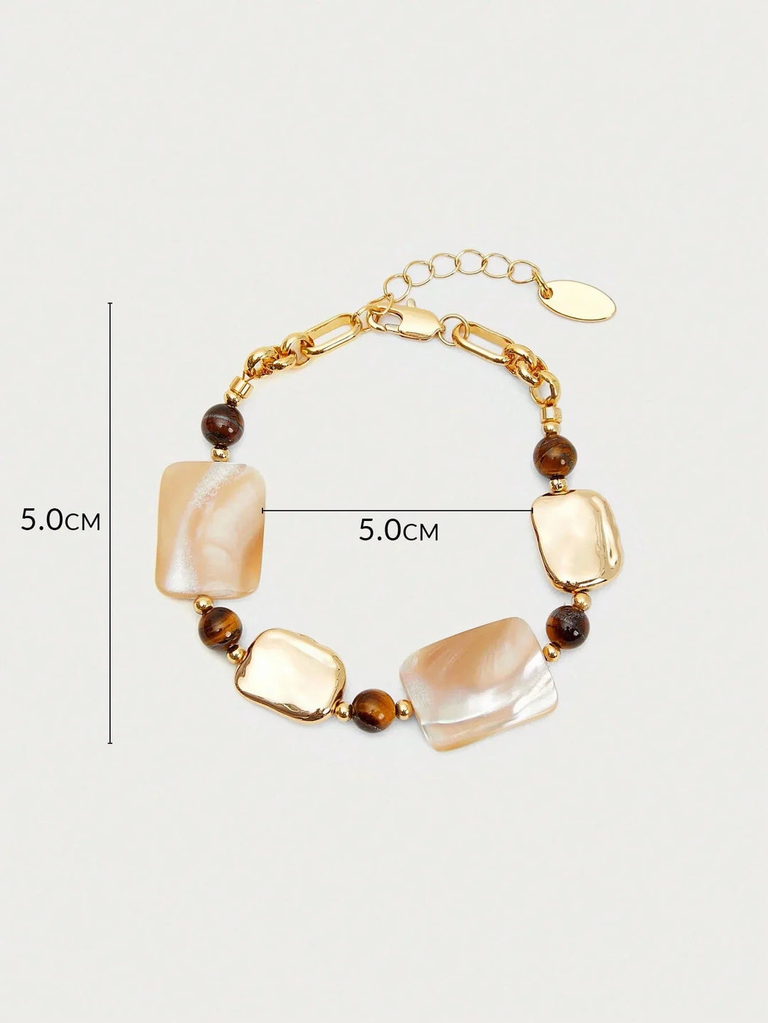 Seashell Pearl Bracelet 18K Gold Plated Everyday Chic Gift