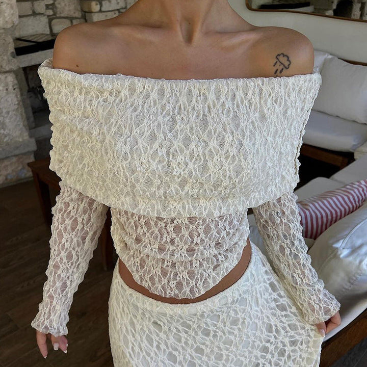 Seraphina Off-Shoulder Lace Top