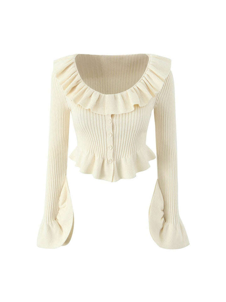 Amelie Ruffle Knit Top