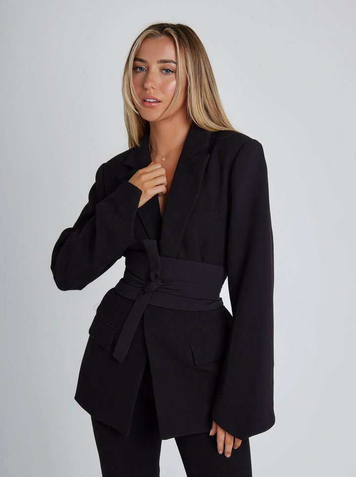 Topaz Tie-Waist Blazer