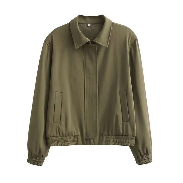 Sloane Zip-Up Bomber Jacket