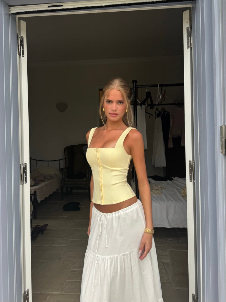 Button top - light yellow