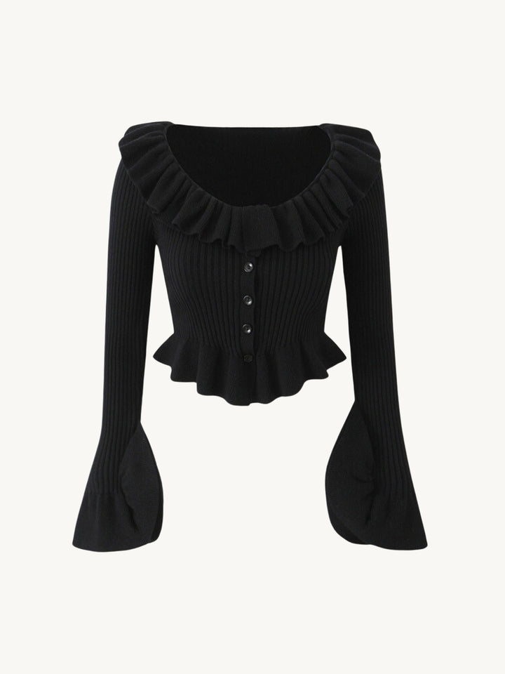 Amelie Ruffle Knit Top