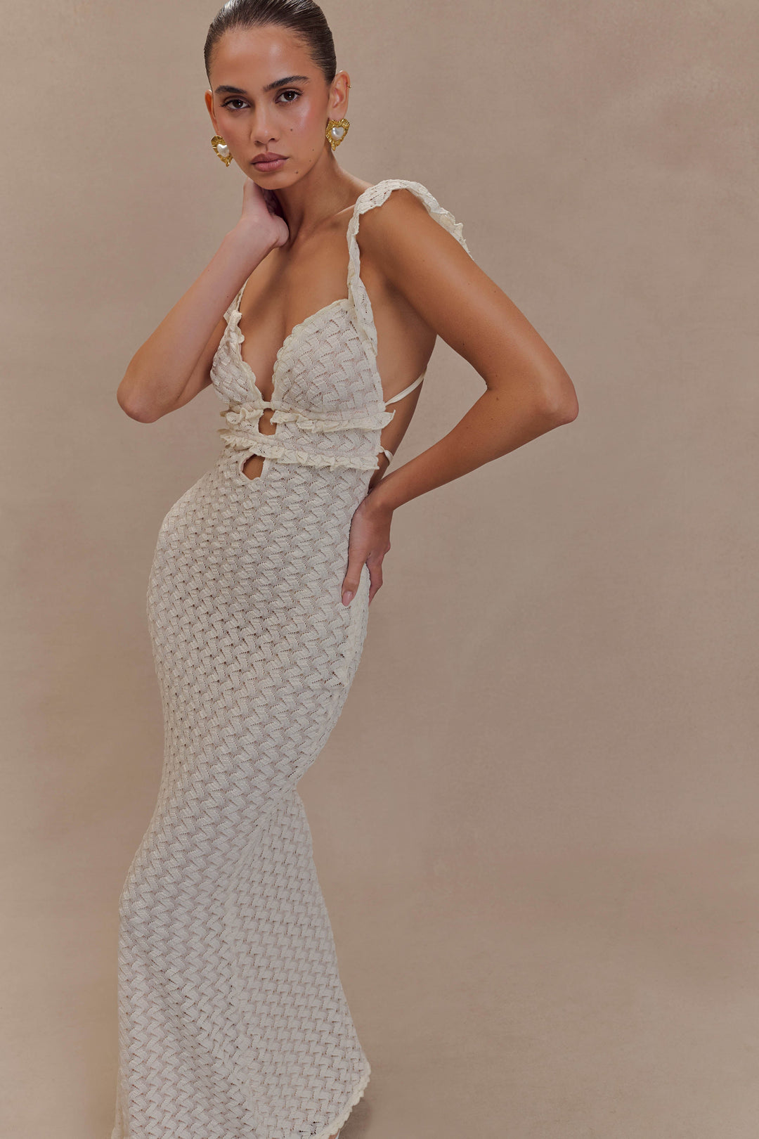 Eleanor - Knit Keyhole Maxi Dress