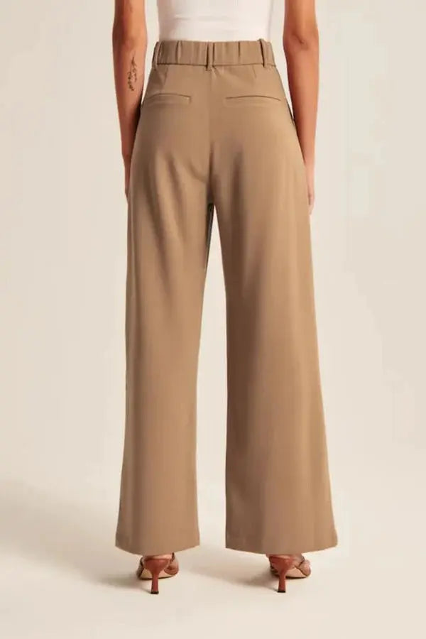 Seabourne Pleated Wide-Leg Pants