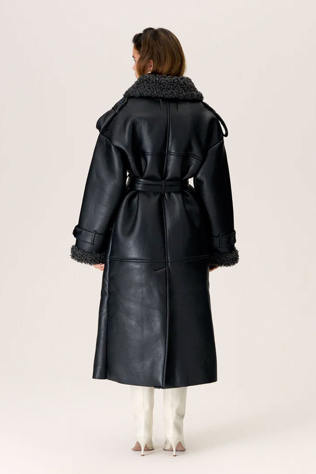 Valemont Shearling Trench Coat