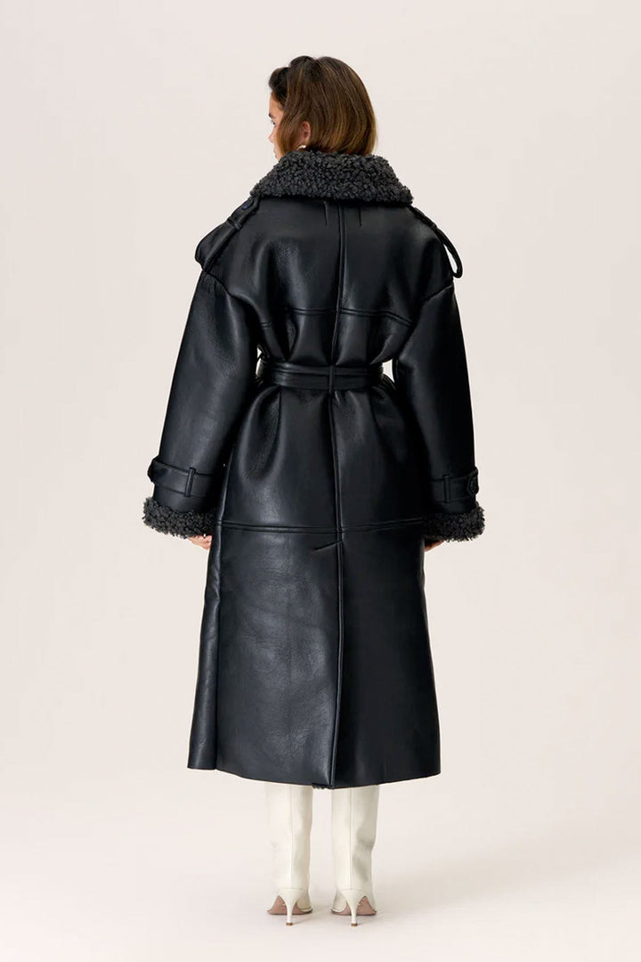 Valemont Shearling Trench Coat