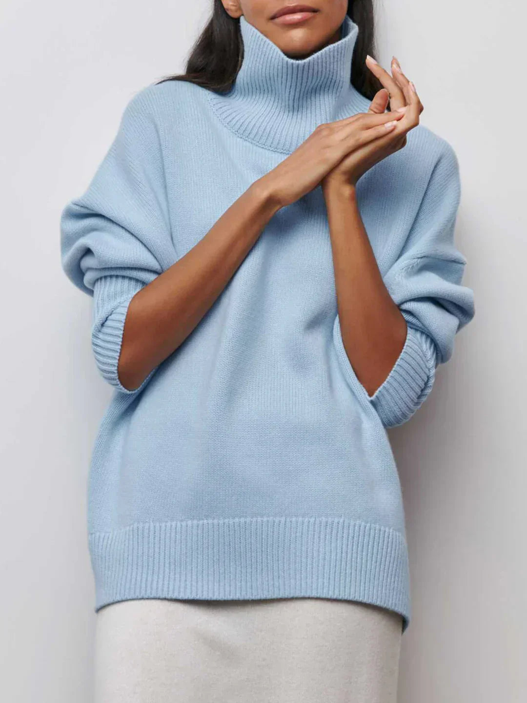 Always Chic Turtleneck Oversized Sweater