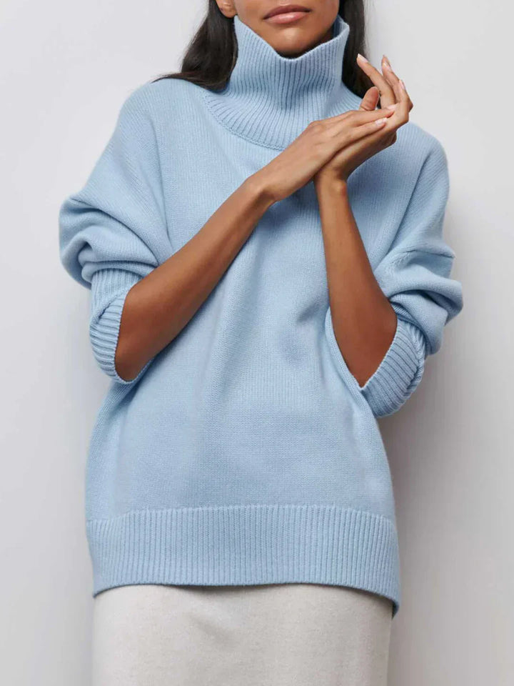 Always Chic Turtleneck Oversized Sweater
