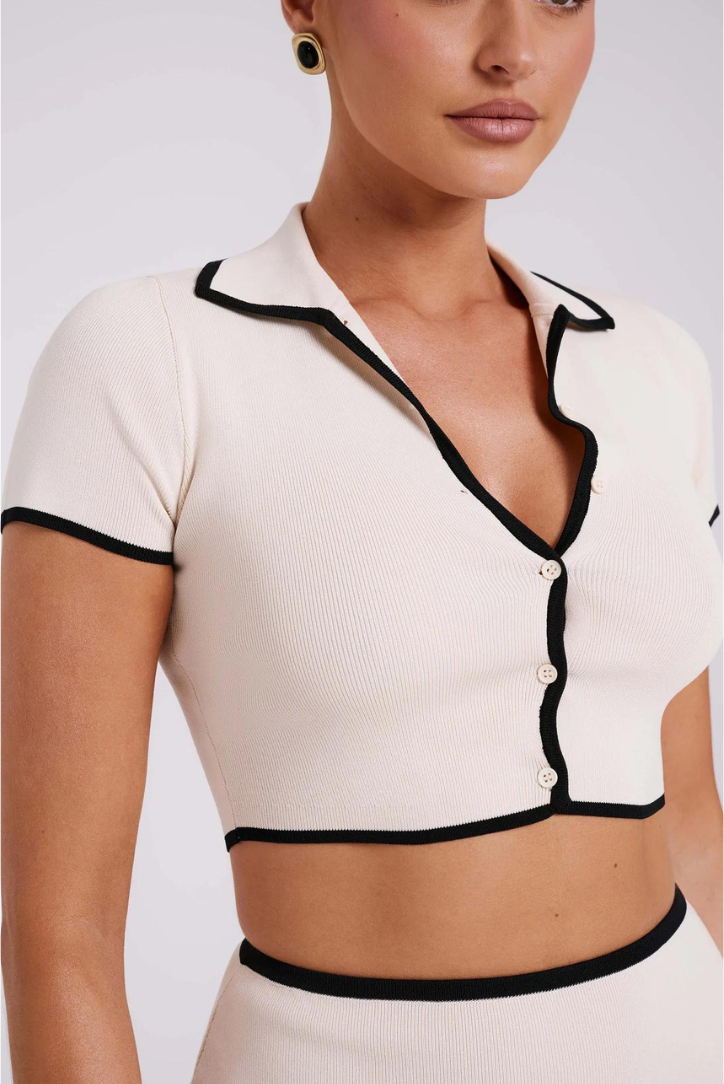 Valencia Contrast Trim Knit Set